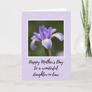 Cartão do Dia das Mães Violeta Íris