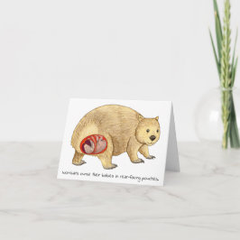 Cartão do Dia das Mães Wombat