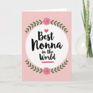 Cartão do Dia das Nonnas Florais