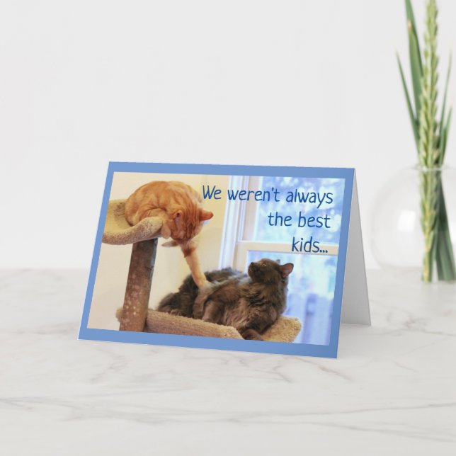 Cartão Do Dia de as mães das Crianças Crescidas (Frente)