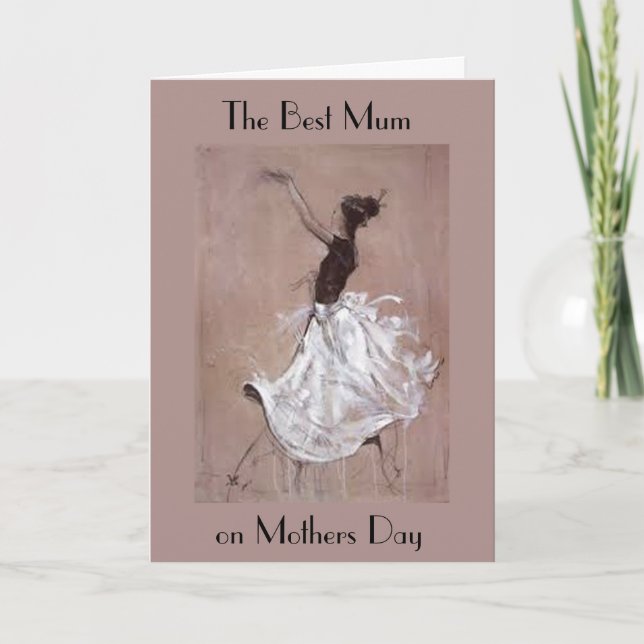 CARTÃO DO DIA DE AS MÃES DO ART DECO (Frente)