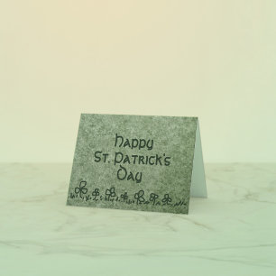 Cartão do Dia de São Patrício com desenho de borda