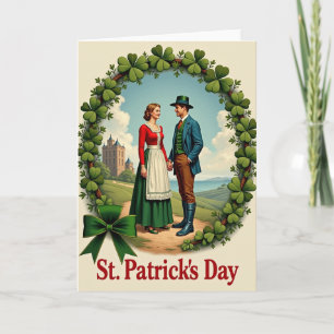 Cartão do Dia de São Patrício de Amor Irlandês