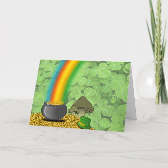Cartão do dia de St Patrick (Frente)