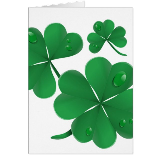 Cartão do dia de St Patrick de bênção irlandês (Frente)