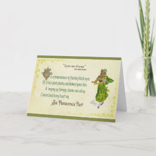 Cartão do dia de St Patrick do irlandês do vinta
