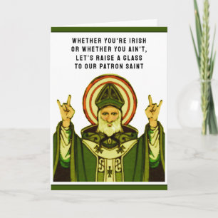 cartão do dia de St Patrick engraçado