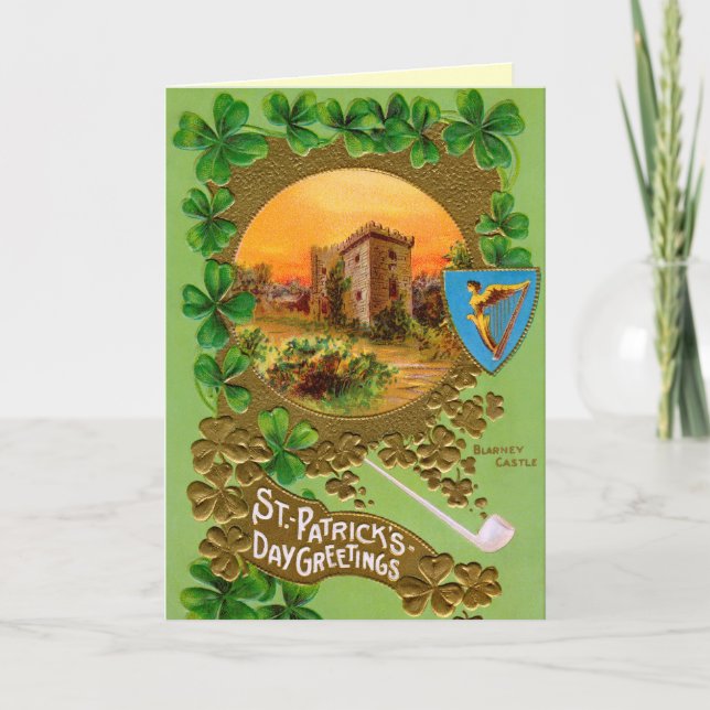 Cartão do dia de St Patrick engraçado (Frente)