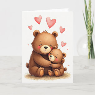 Cartão do Dia do Abraço do Urso Mais Doce
