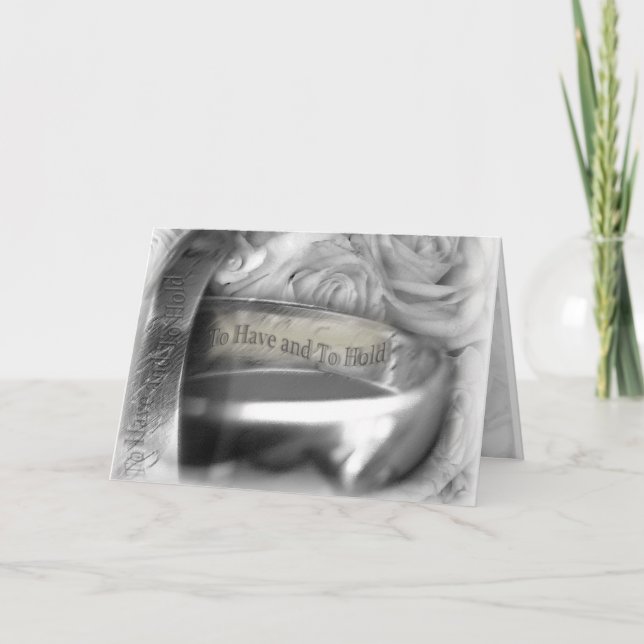 Cartão do dia do casamento (Frente)