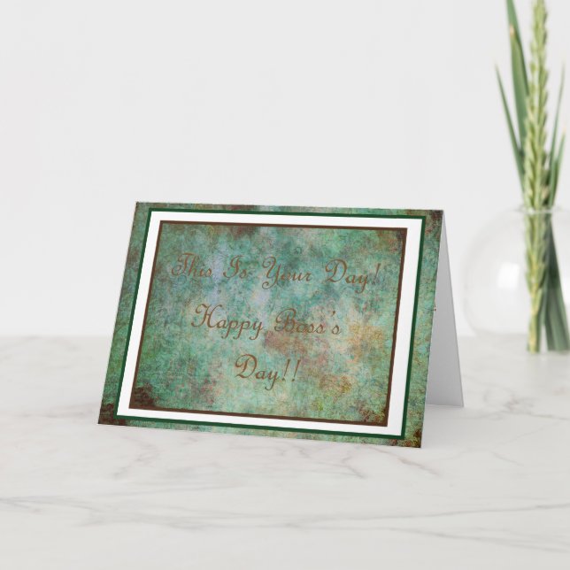 Cartão do dia do chefe feliz! (Frente)