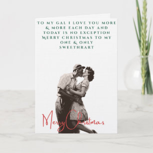 Cartão do Dia dos Namorados antigo dos anos 1940