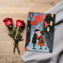 Cartão do Dia dos Namorados - Casal Passeando no P