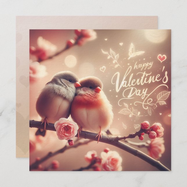 Cartão do Dia dos Namorados com Casal Romântico –  (Frente/Verso)