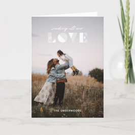 Cartão do Dia dos Namorados com Sobreposição de Ge