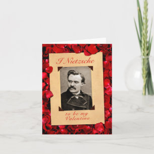 Cartão do dia dos namorados de Nietzsche