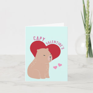 Cartão do Dia dos Namorados do Capivara Capy