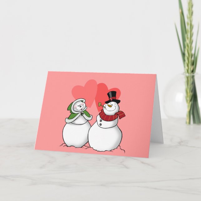 Cartão do dia dos namorados do derretimento do (Frente)