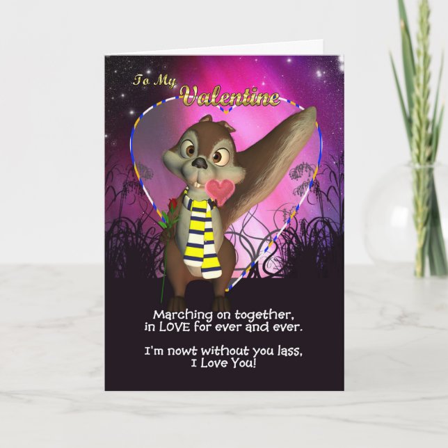 Cartão do dia dos namorados do fã de Leeds (Frente)