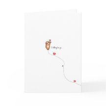 Cartão do Dia dos Namorados do Preguiçoso Kawaii P