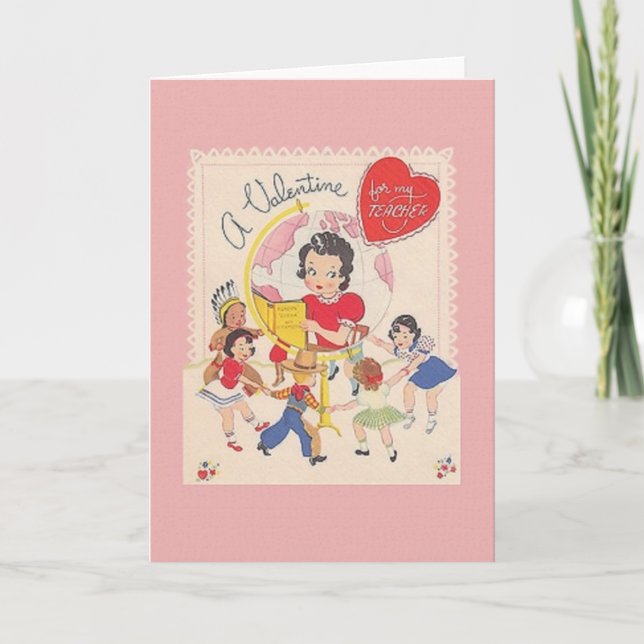 Cartão do dia dos namorados do professor do (Frente)
