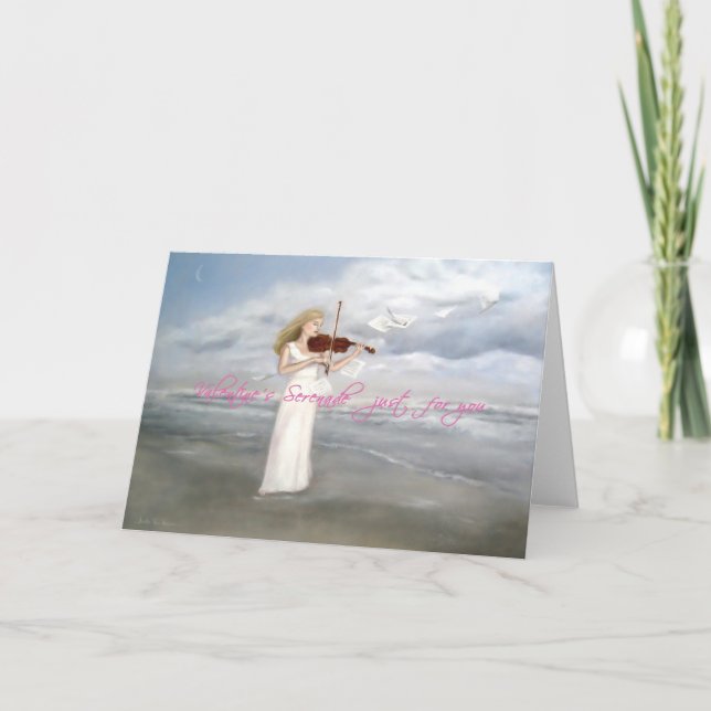 Cartão do dia dos namorados do Serenade (Frente)