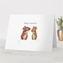 Cartão do Dia dos Namorados - Dois Ratos Doces