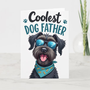Cartão do Dia dos Pais Amantes de Cachorrinhos