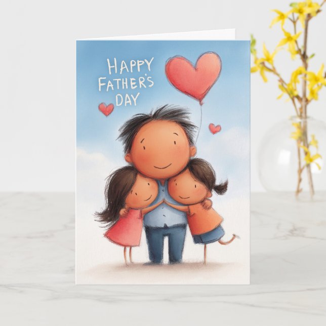 Cartão do Dia dos Pais Amor Desinteressado (Flor Amarela)
