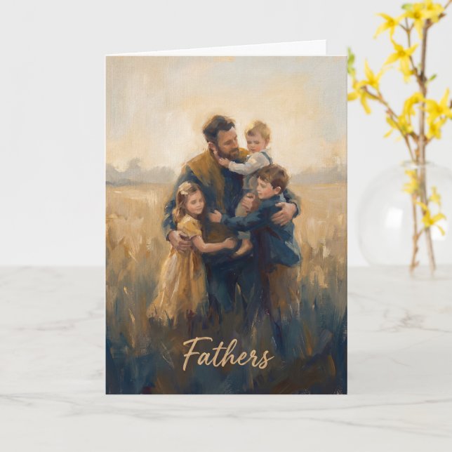Cartão do Dia dos Pais - Amor do Papai (Flor Amarela)