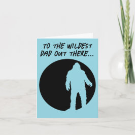 Cartão do Dia dos Pais Bigfoot