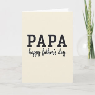 Cartão do Dia dos Pais Bold Papa