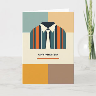Cartão do Dia dos Pais Camisa Elegante