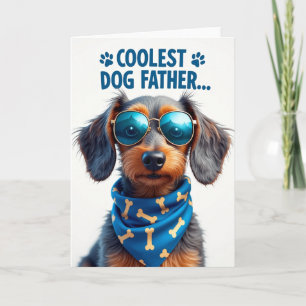 Cartão do Dia dos Pais Canino da Moda
