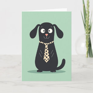 Cartão do Dia dos Pais Cão Encantador