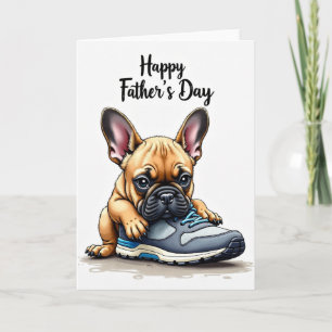 Cartão do Dia dos Pais com Amor de Cachorrinho