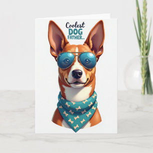 Cartão do Dia dos Pais com Cachorrinho Encantador