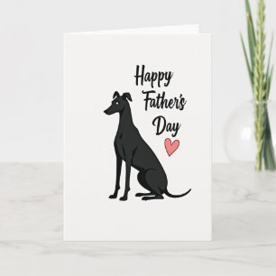 Cartão do Dia dos Pais com Cachorro Elegante