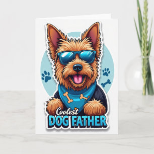 Cartão do Dia dos Pais com Hip Terrier