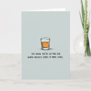 Cartão do Dia dos Pais com Whisky