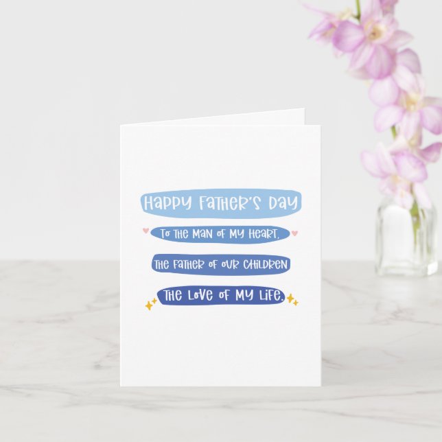 Cartão do Dia dos Pais da Esposa (Orquídea)