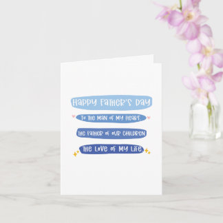 Cartão do Dia dos Pais da Esposa