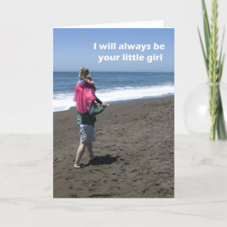 Cartão do dia dos pais da filha