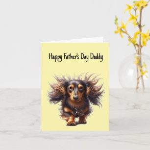 Cartão do Dia dos Pais Dachshund Daddy