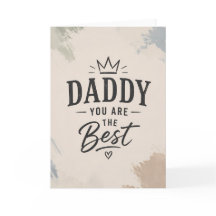 Cartão do Dia dos Pais de Apreciação ao Papai Mini