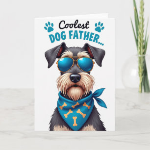 Cartão do Dia dos Pais do Cachorrinho Elegante