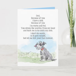Cartão do Dia dos Pais do Cachorro