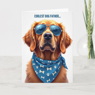 Cartão do Dia dos Pais do Cachorro Bandana