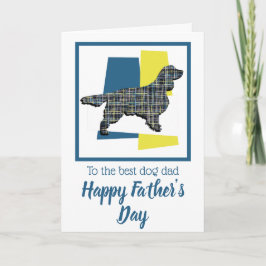 Cartão do Dia dos Pais do Cão Springer Spaniel Tri