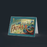 Cartão do dia dos pais do Victorian<br><div class="desc">Cartão do dia dos pais do vintage/Victorian.  A meu caro pai!  Igualmente trabalha bem como um cartão de aniversário!</div>